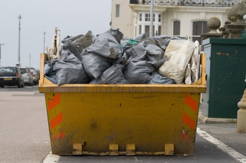 Commercial waste management services in action