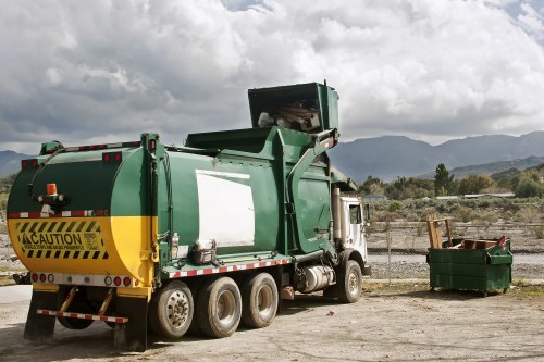 Our professional team handling waste responsibly