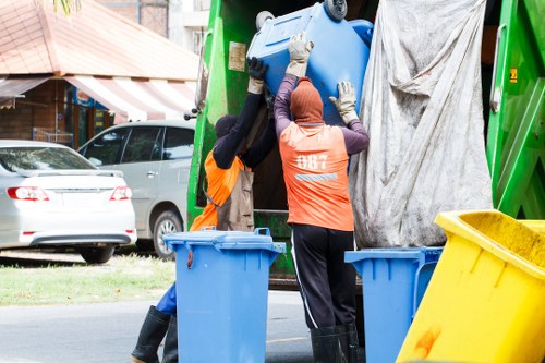 Removal of office furniture during clearance